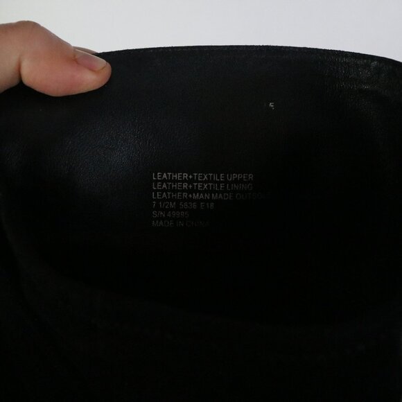 Tory Burch Marsden Over the Knee Boots Womens 7.5 Black Suede Leather Two Tone - Picture 5 of 11